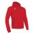 Cello Full Zip Hooded Sweatshirt RED S Hettejakke i børstet fleece - Unisex 