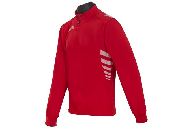 Macron Custom Top 1/4 Zip RED XXL Treningsgenser 