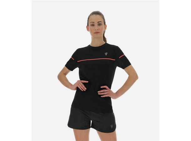Run Kona Margot SS Woman BLK/NCOR XS Sømløs løpe t-skjorte til dame 