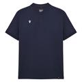 Nisiros Icon stretch korean polo NAV L Poloskjorte Uten krage - Unisex