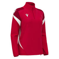 Leona Training 1/4 Zip Top W RED/WHT 3XS Teknisk treningsgenser til dame