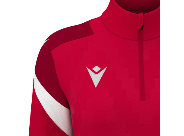 Leona Training 1/4 Zip Top W RED/WHT 3XS Teknisk treningsgenser til dame 