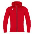 Freyr Hoody Full Zip Top RED 4XS Overtrekksjakke - Unisex